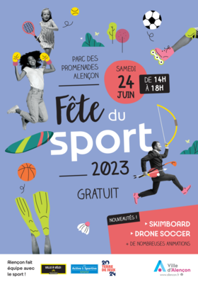 affiche de la fête du sport 2023