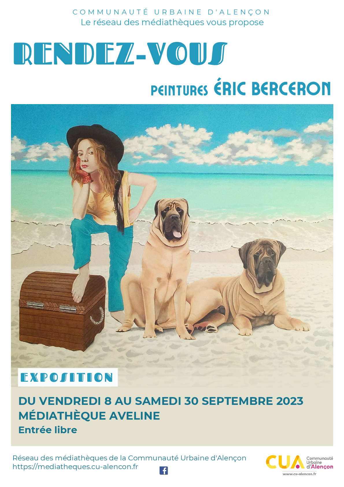 affiche de l'exposition d'Eric Berceron